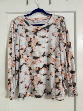 Rose & Olive Pink Multi-Print Long Sleeve Sweatshirt